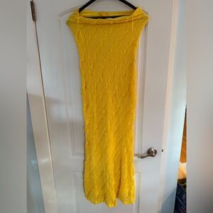 Fashion Nova Vibrant Yellow Maxi Dress